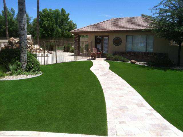 Grass Installation Marathon, Texas City Landscape, Front Yard Landscape Ideas